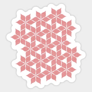 Geometric Pattern Pink on Pink Sticker